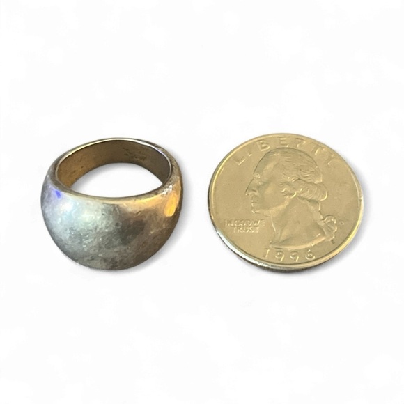 Vintage 925 Silver Wide Band Ring SIZE 5.5 - Picture 4 of 5